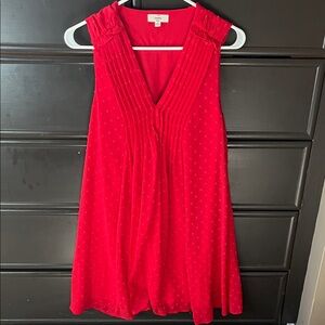 Entro- Red Sleeveless Dress